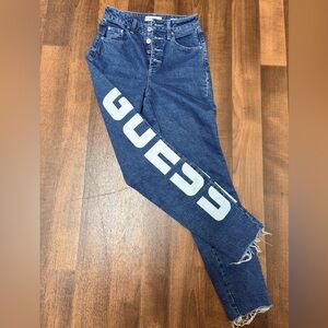 GUESS 90’s Skinny High Rise Side Logo Skinny Jeans size 25